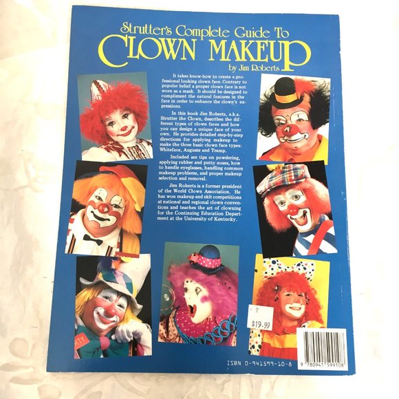 Strutter's Complete Guide to Clown Makeup NWT - Picture 7 of 10